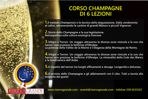 Corso Champagne di 6 lezioni a partire dal 18 ottobre 2023