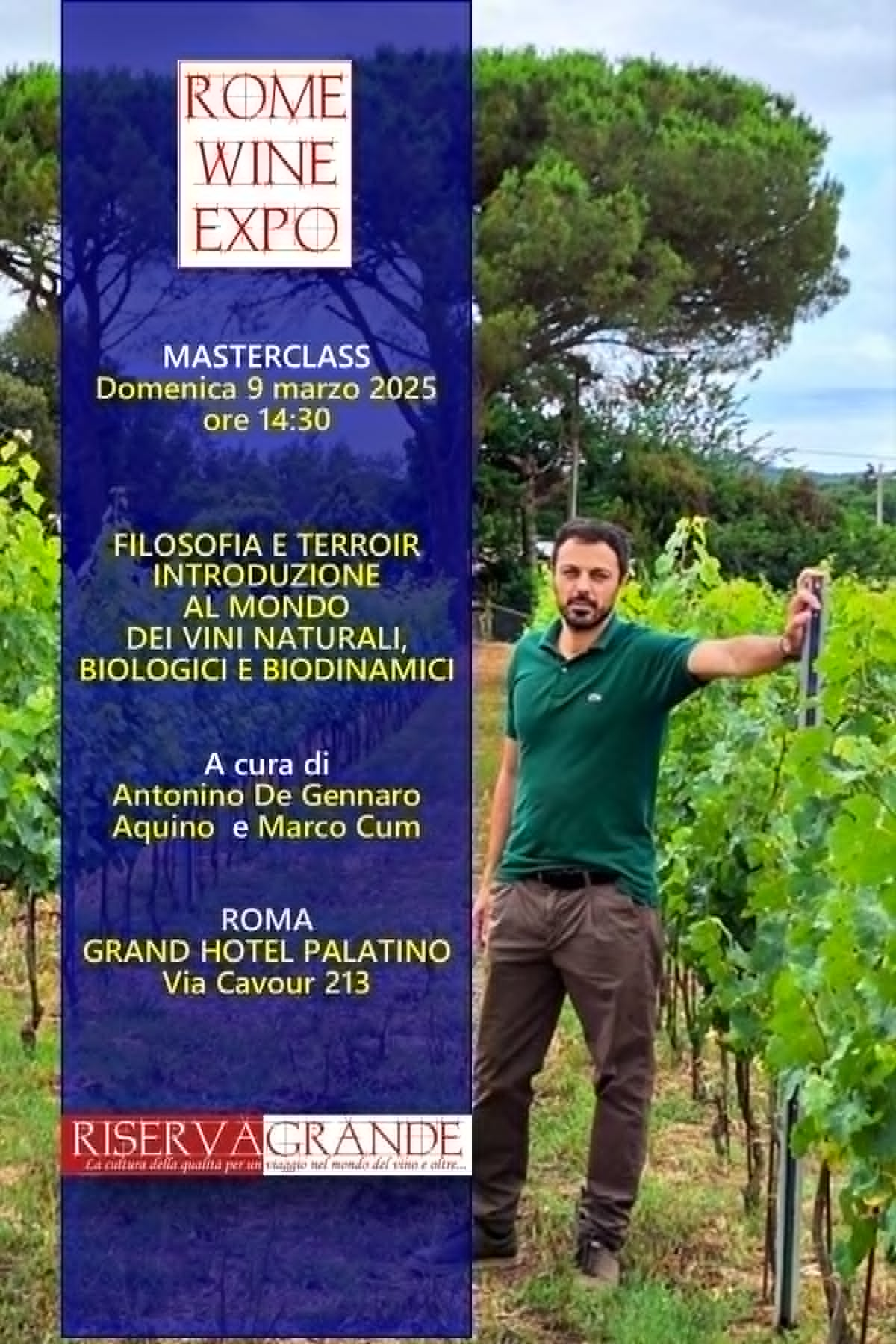 Masterclass. Filosofia e terroir. Introduzione al mondo dei vini naturali, biologici e biodinamici. Domenica 9 marzo 2025 ore 14:30